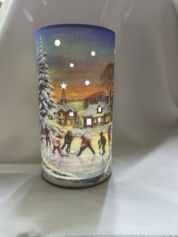 Lampada paesaggio invernale