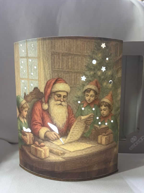 Lampada lettera a Babbo Natale