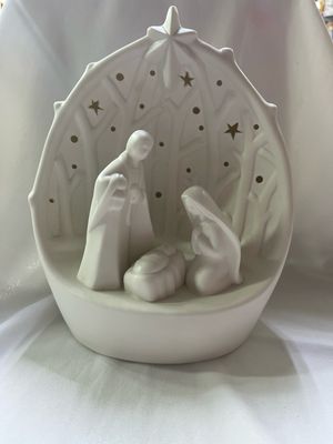 Natività porcellana con luce