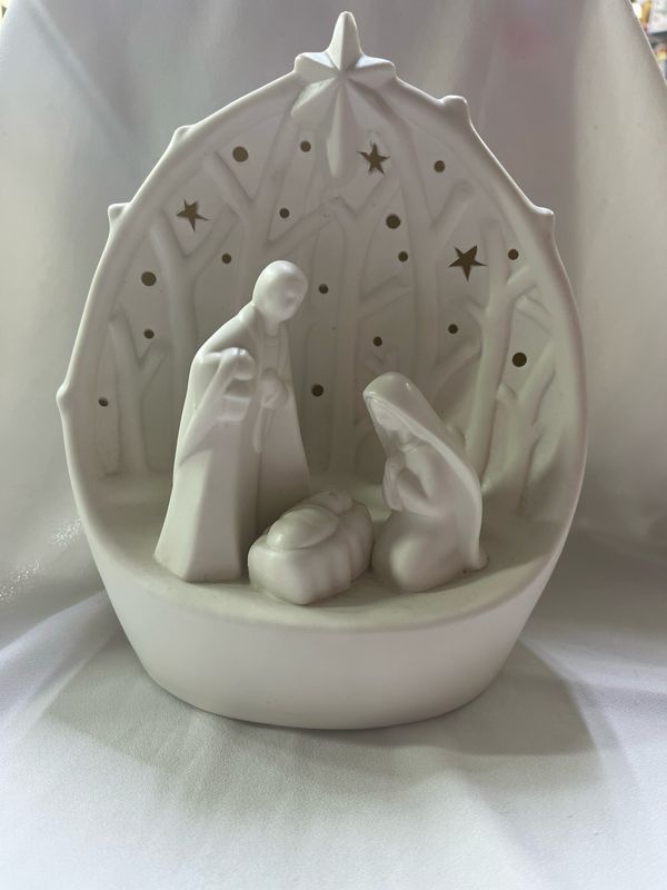 Natività porcellana con luce