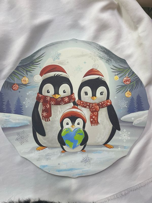 Porta panettone pinguini