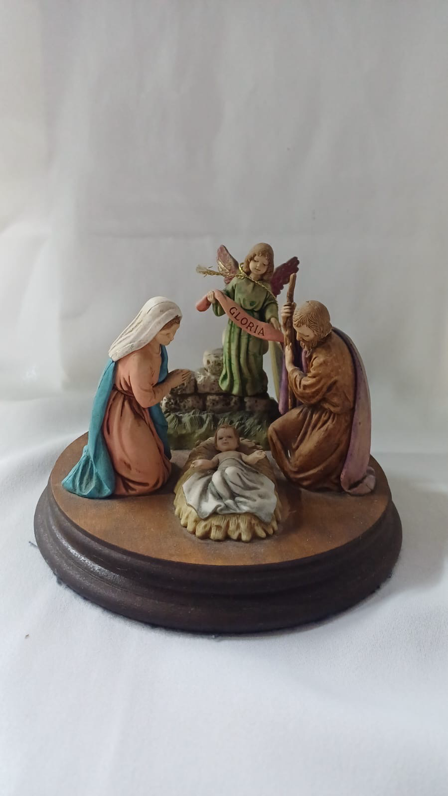 Natività su tondo in legno