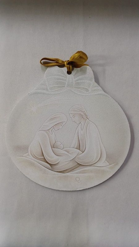 Tondo in legno sacra famiglia