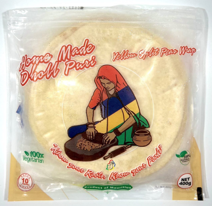 Dholl Puri Yellow Split Pea Wrap  400g PICK UP ONLY