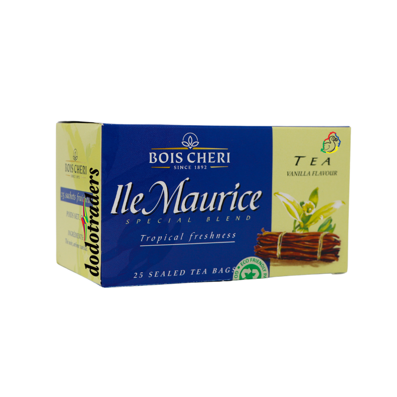 Bois Cheri Vanilla Individually Wrapped Tea Bags 50g