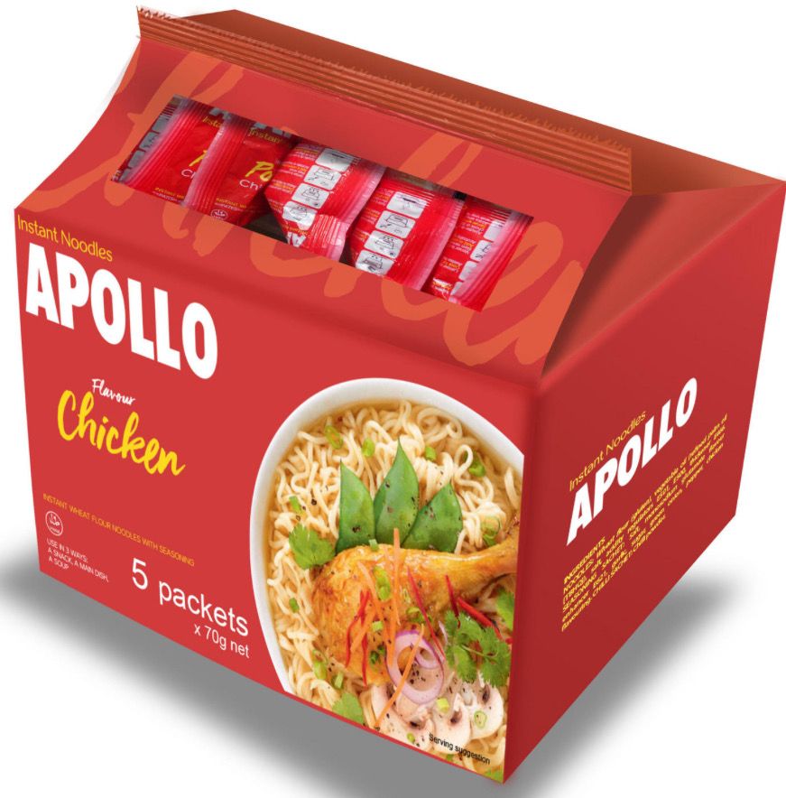 Apollo Chicken Noodles 70g Multipack Of 5