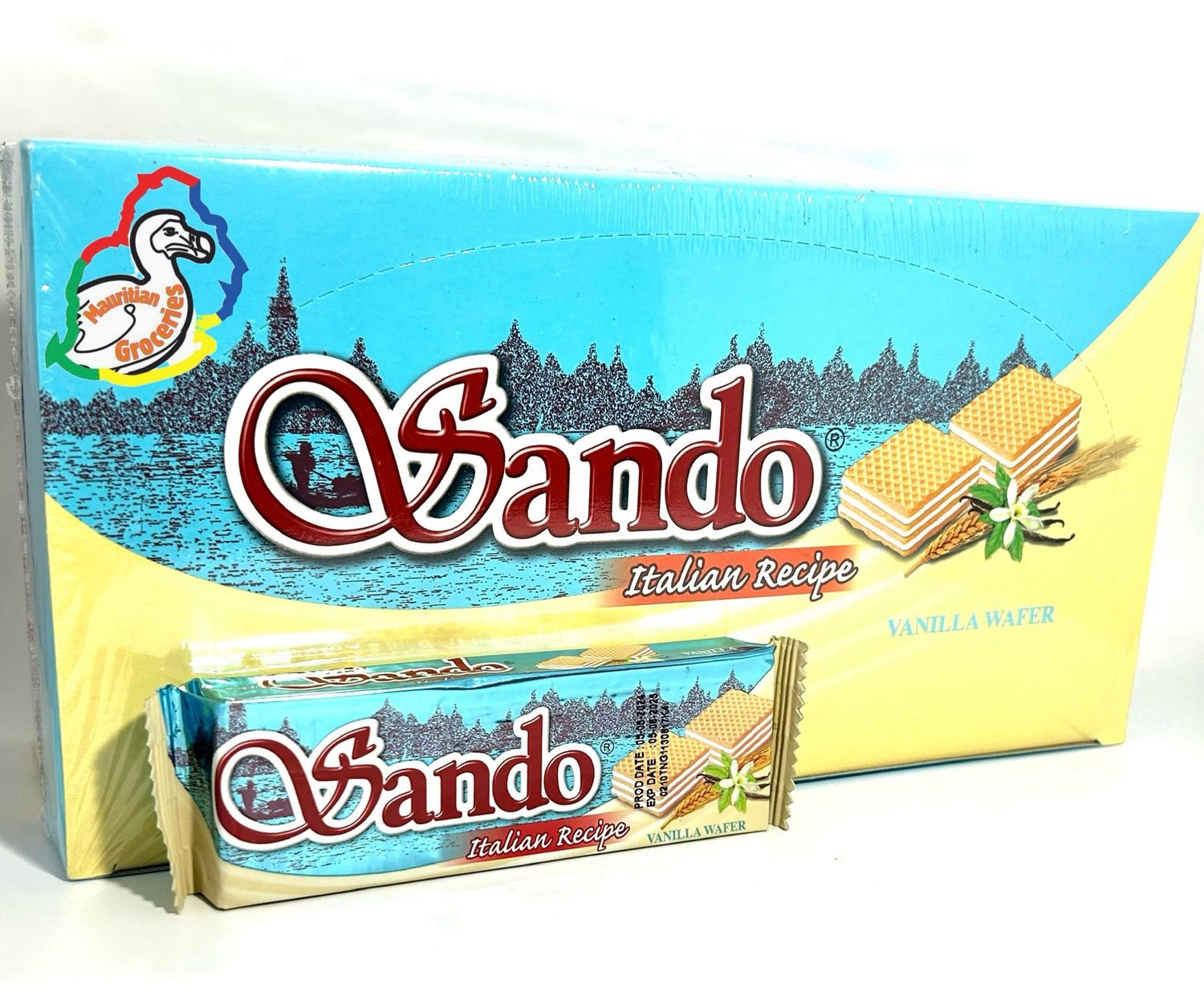 Sando Vanilla Flavour Wafer Box of 24