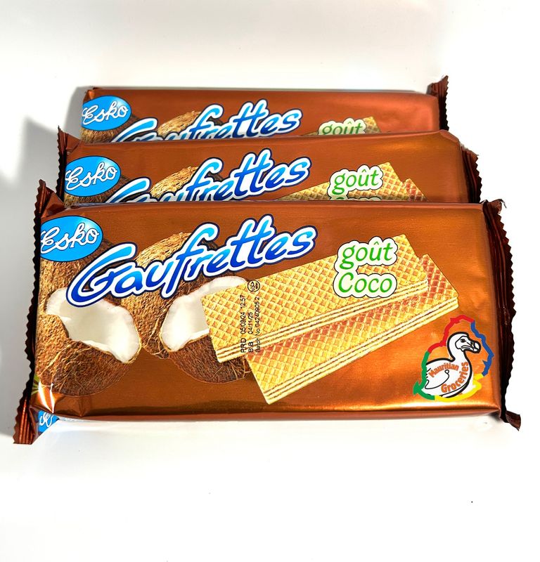 Esko Gaufrettes Wafer Coconut/ Coco Flavour 75g Esko Gaufrettes Wafer Coconut/ Coco Flavour 75g