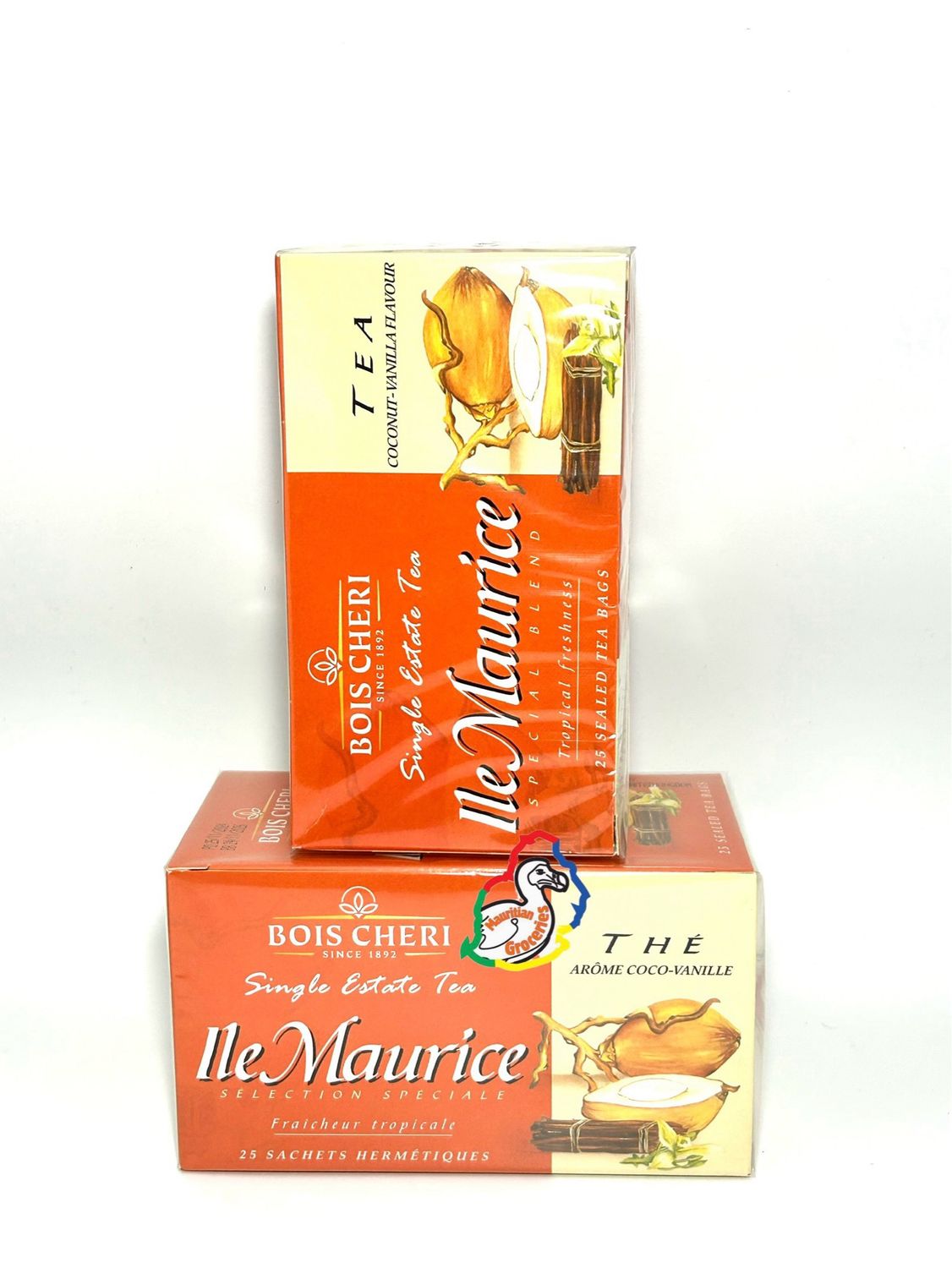 Bois Cheri Coconut & Vanilla Tea Bags  50g