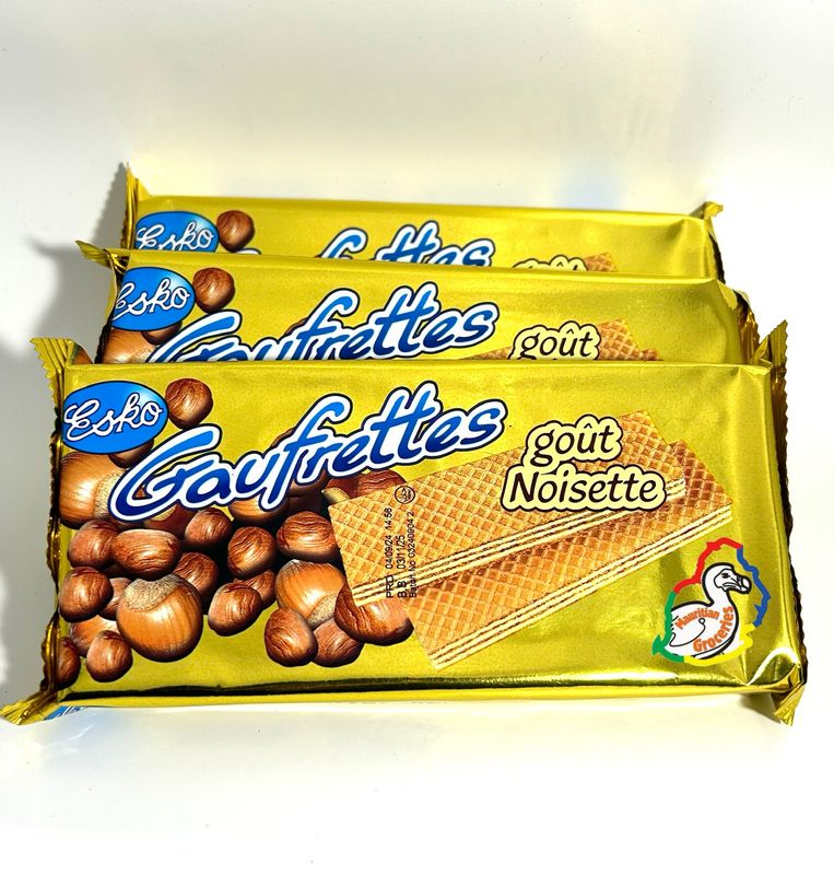 Esko Gaufrettes Wafer Noisette/ Hazelnut Flavour 75g Esko Gaufrettes Wafer Noisette/ Hazelnut Flavour 75g