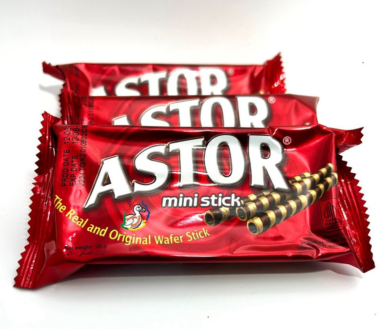 Astor Mini Chocolate Flavour Wafer 20g