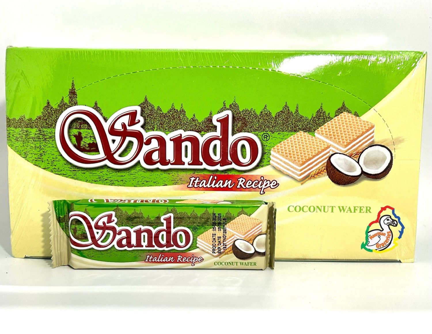 Sando Coconut Flavour Wafer Box of 24