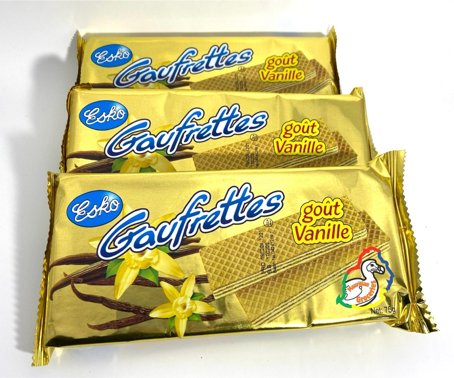 Esko Gaufrettes Wafer Original Vanilla Flavour 75g