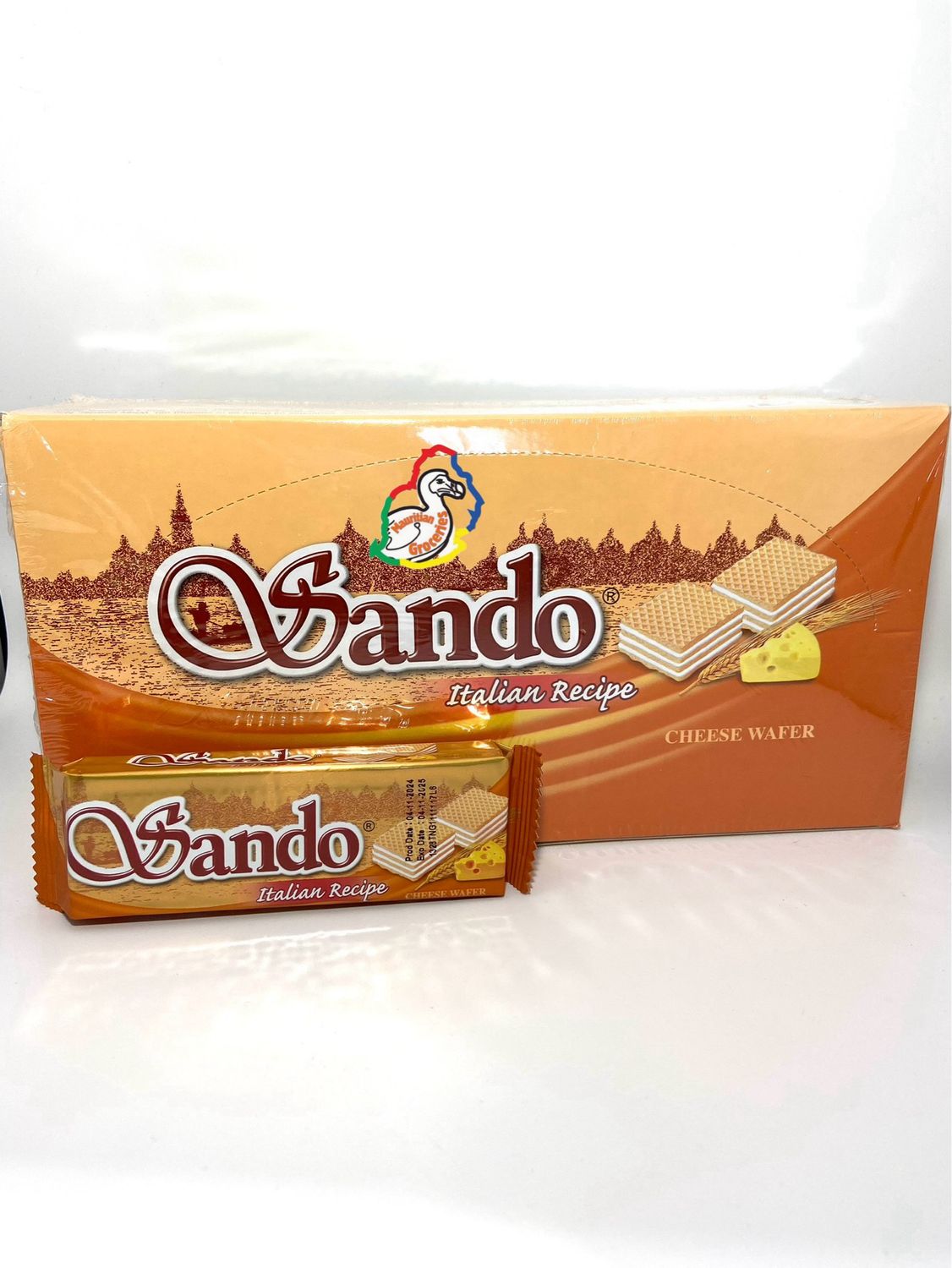 Sando Cheese Flavour Wafer Box of 24