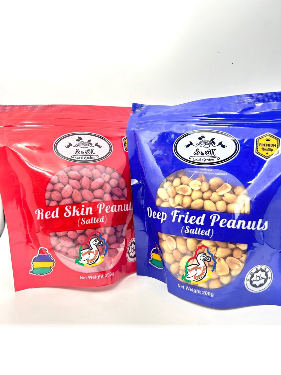 Deep Fried Peanuts & Red Skin Peanuts (salted) - 2 Pack 200g