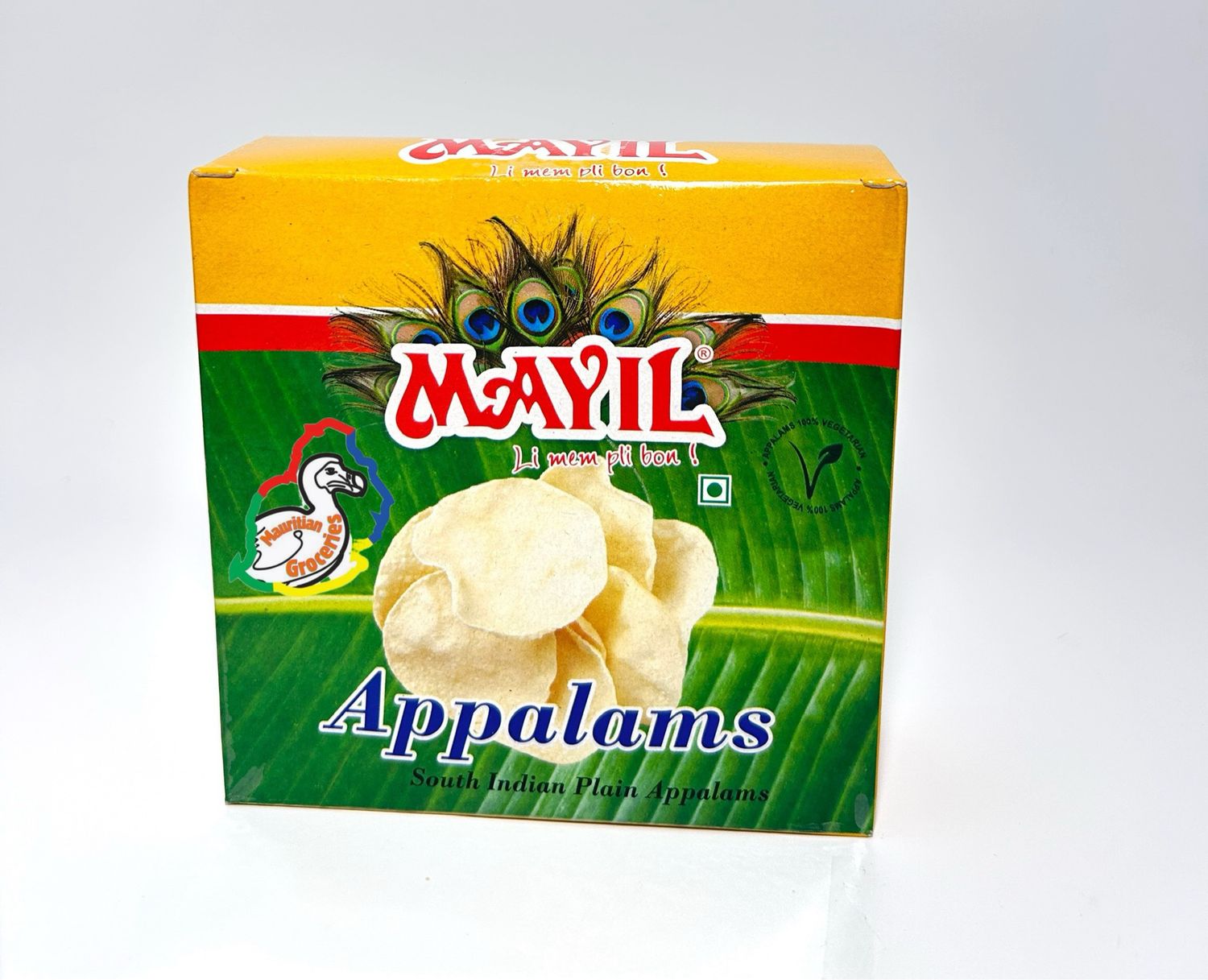 Appalams (South Indian Plain Appalams) Papadam/Poppadoms/Pappadums