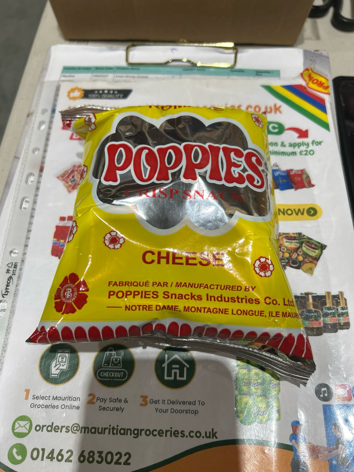 Poppies Crisp Cheese Flavour 30g