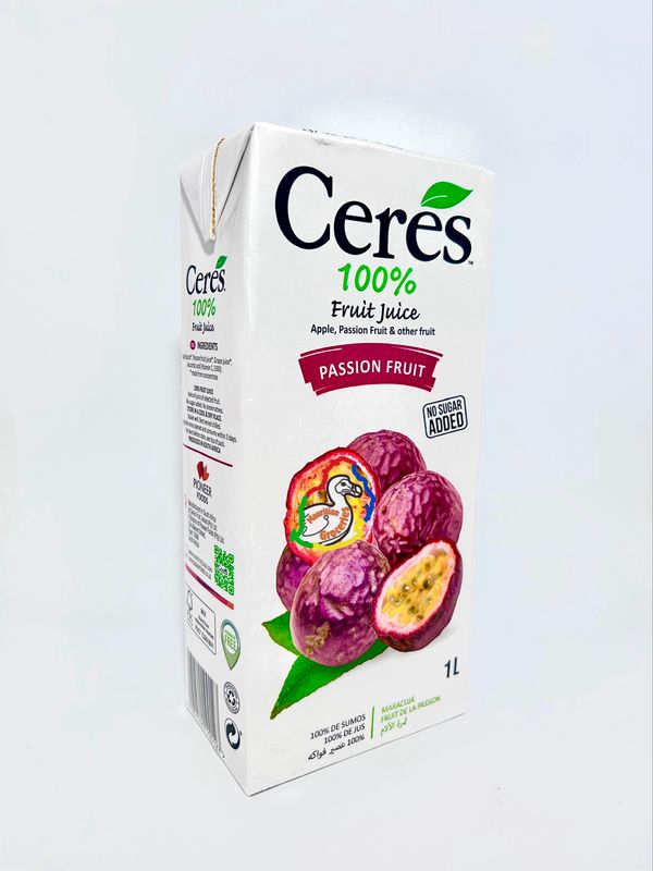 Ceres Passion Fruit Flavour Fruit Juice 1lt