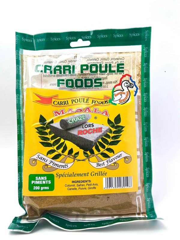 Carri Poulè Foods Masala / Curry Powder No Chilli 200g