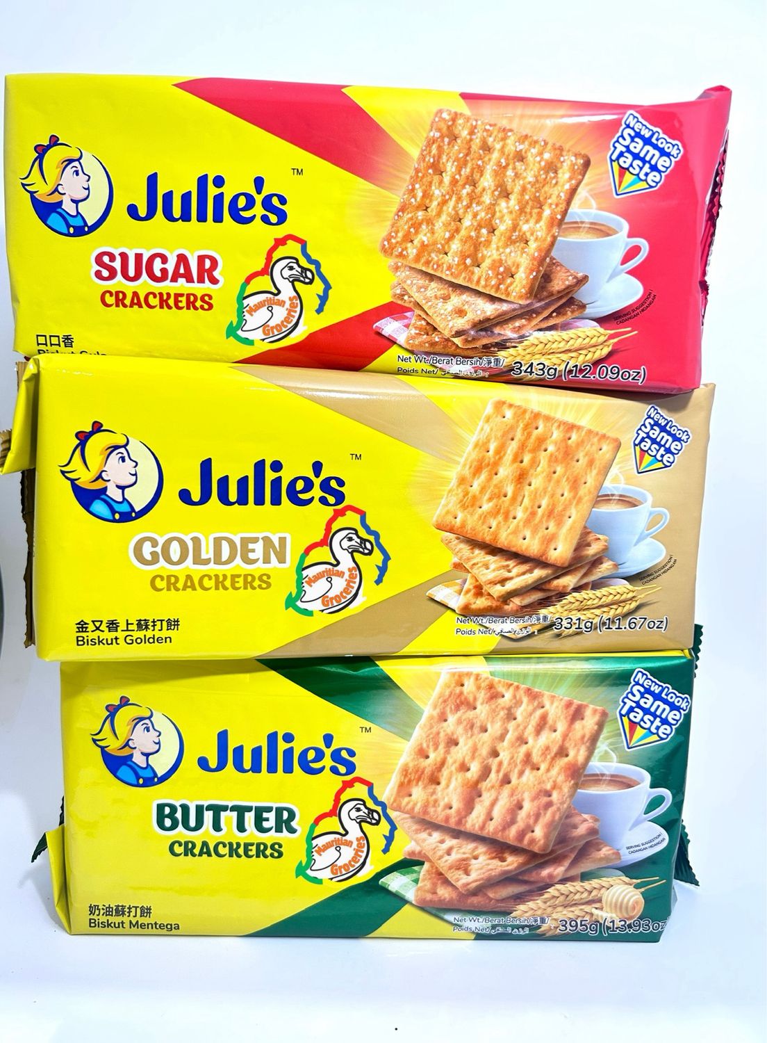 Multipack Of 3 Julie’s Crackers ( Butter, Golden And Sugar )