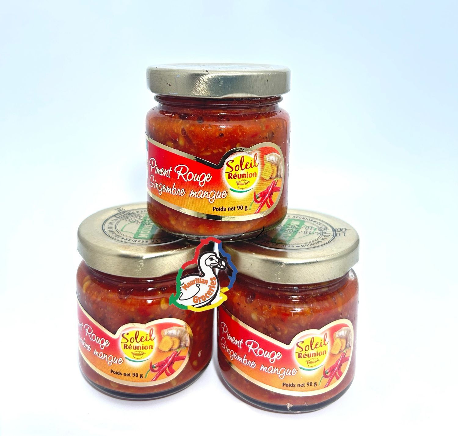 Soleil Réunion Piment Rouge Gingembre mangue 90g ( Reunion Island)
