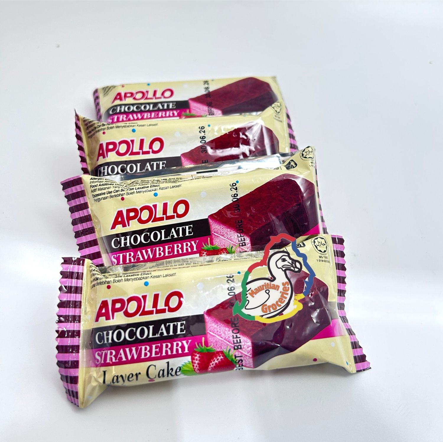 Apollo Chocolate & Strawberry Layer Cake 16g