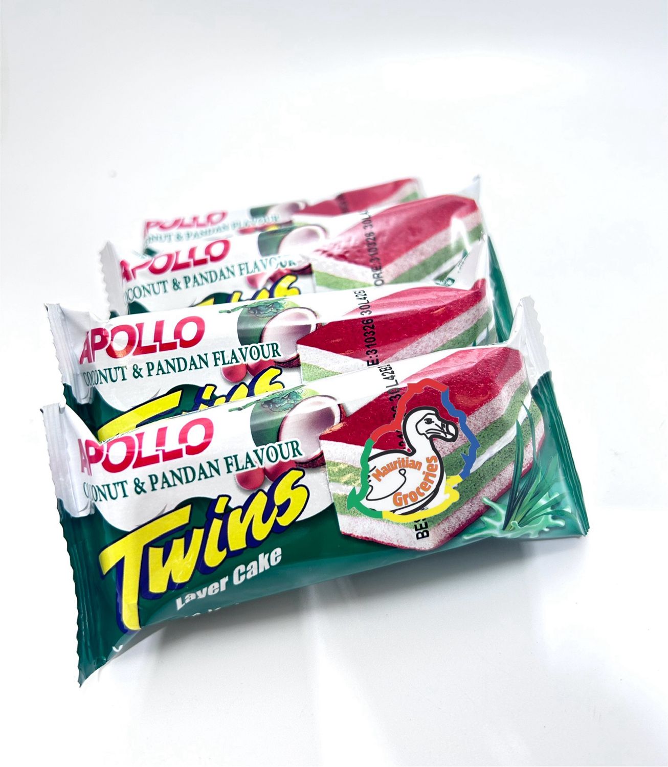 Apollo Pandan & Coconut Twins Layer Cake 18g