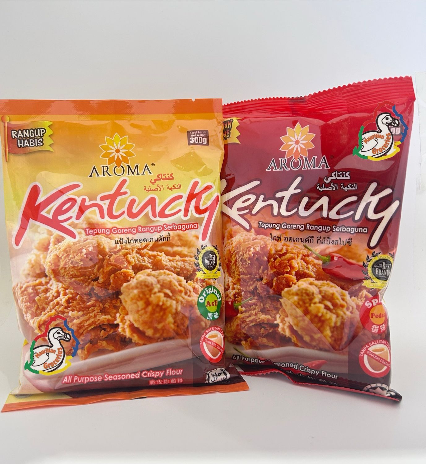 Aroma Mild & Spicy Kentucky Spice All Purpose Seasoned Crispy Flour 300g X2 Packets