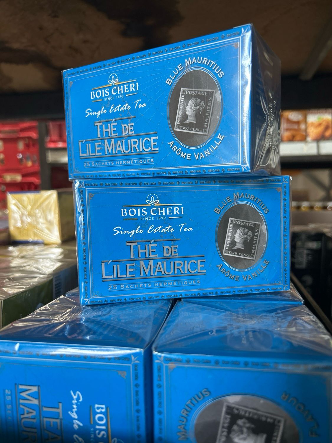 Bois Cheri Vanilla Individually Wrapped Tea Bags 50g