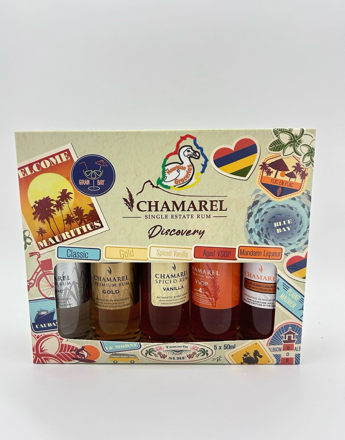 CHAMAREL SINGLE ESTATE RUM / RHUM — Discovery 1 Pack Of 5 X 50 ml
