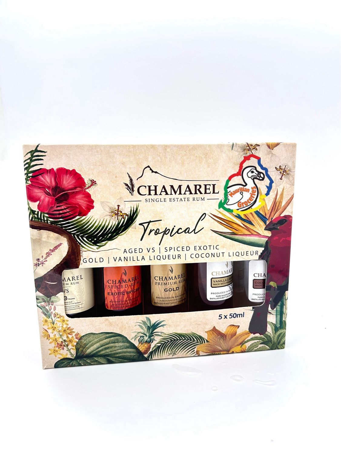 CHAMAREL SINGLE ESTATE RUM / RHUM — Tropical Pack Of 5 X 50 ml