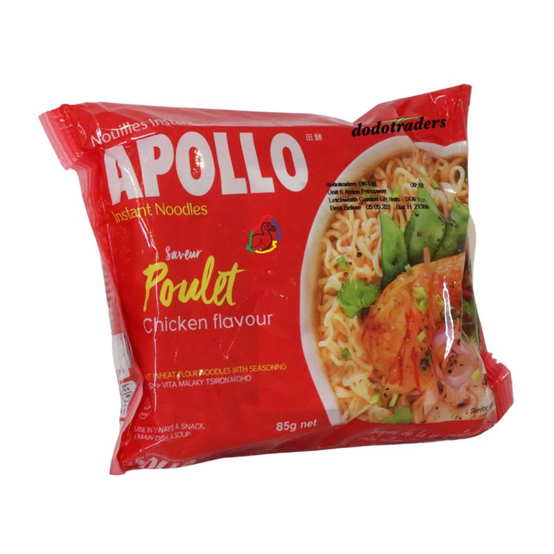 Apollo Chicken Noodles 85g Box of 24 Price / Expiry April 2027 Apollo Chicken Noodles 85g Box of 24 Price / Expiry April 2027