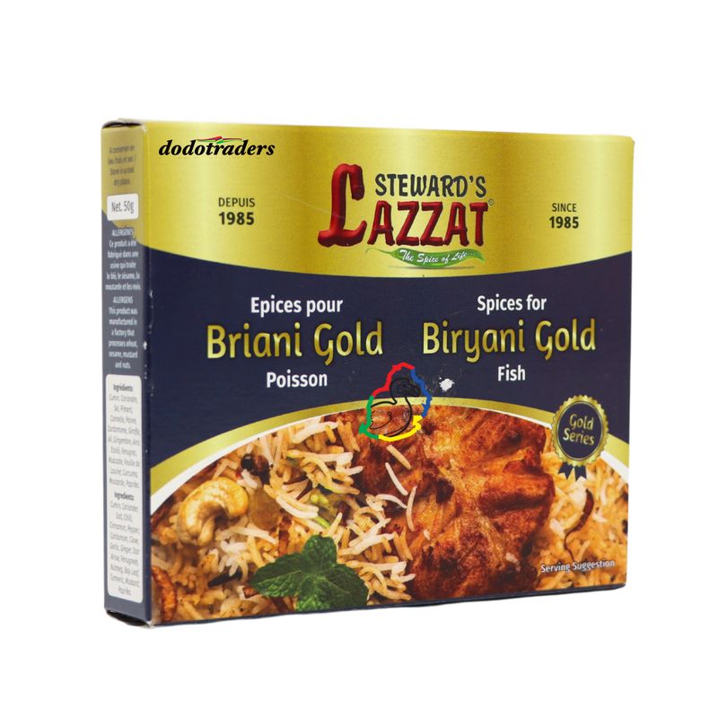 Lazzat Gold Briyani Fish Spices  50g