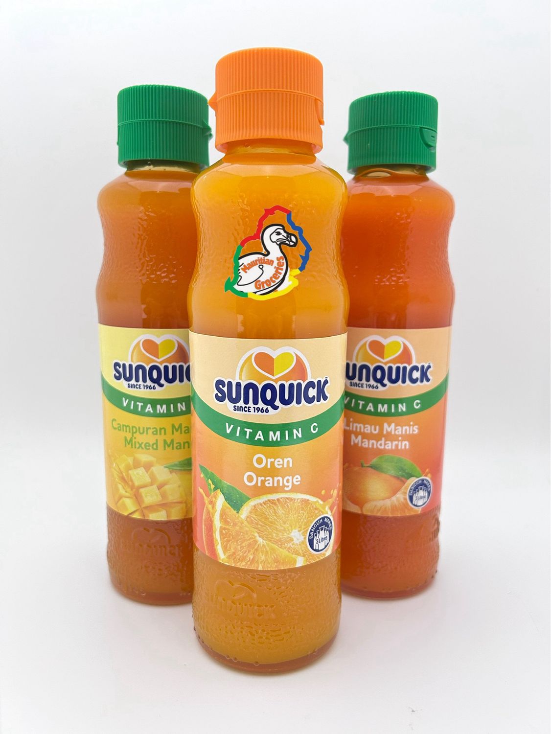 SunQuick Pack Of 3 Mixed Mango, Orange Mandarin Flavour 300ml
