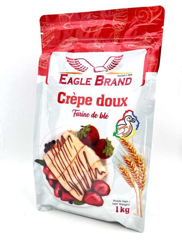 Eagle Brand Crepe doux / Sweet Crepe Pancake Mix Farine de blé 1kg