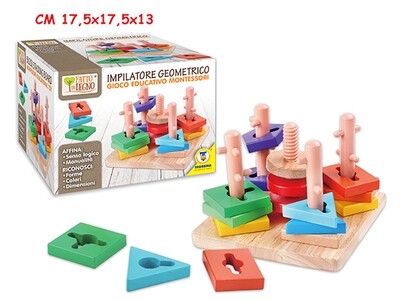 IMPILATORE GEOMETRICO MONTESSORI