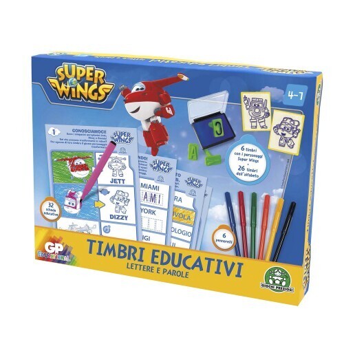 TIMBRI EDUCATIVI  LETTERE E PAROLE SUPERWINGS
