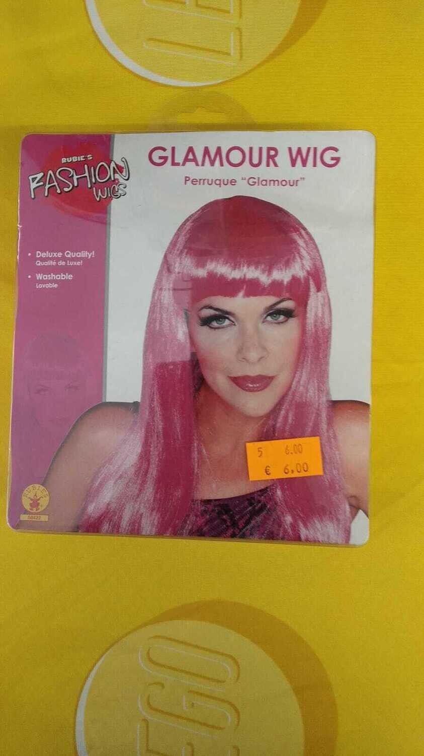 parrucca rosa lunga adulti