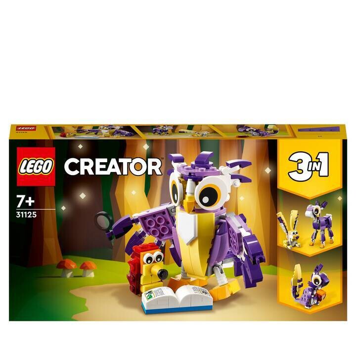 LEGO CREATOR 3 IN 1 31125 creature della foreste fantasy
