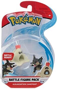 POKEMON BATTLE  FIGURE  PACK  ALOLANRATTATA-SANDYGAST