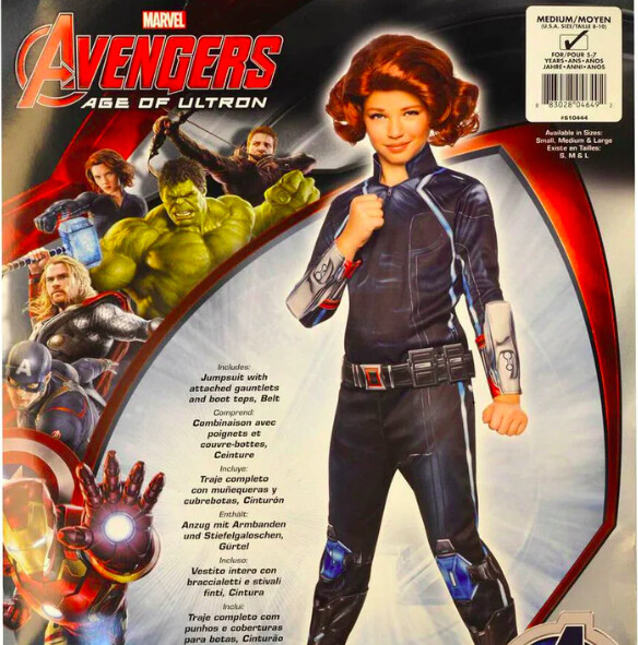 AVENGERS MARVEL BLACK WIDOW 5-7 ANNI