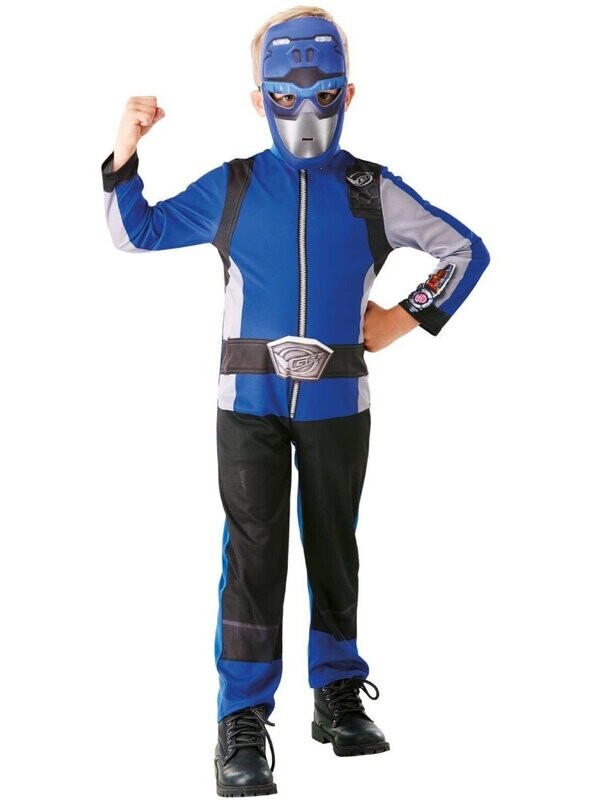 COSTUME POWER RANGERS BLU  7-8 ANNI 128 CM