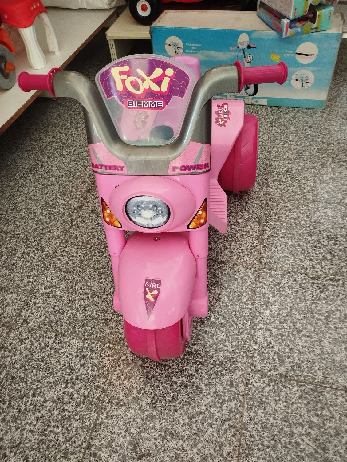 Moto elettrica bambina 6 V.
