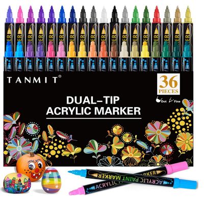 Acrylic Paint Markers - 36 Colours