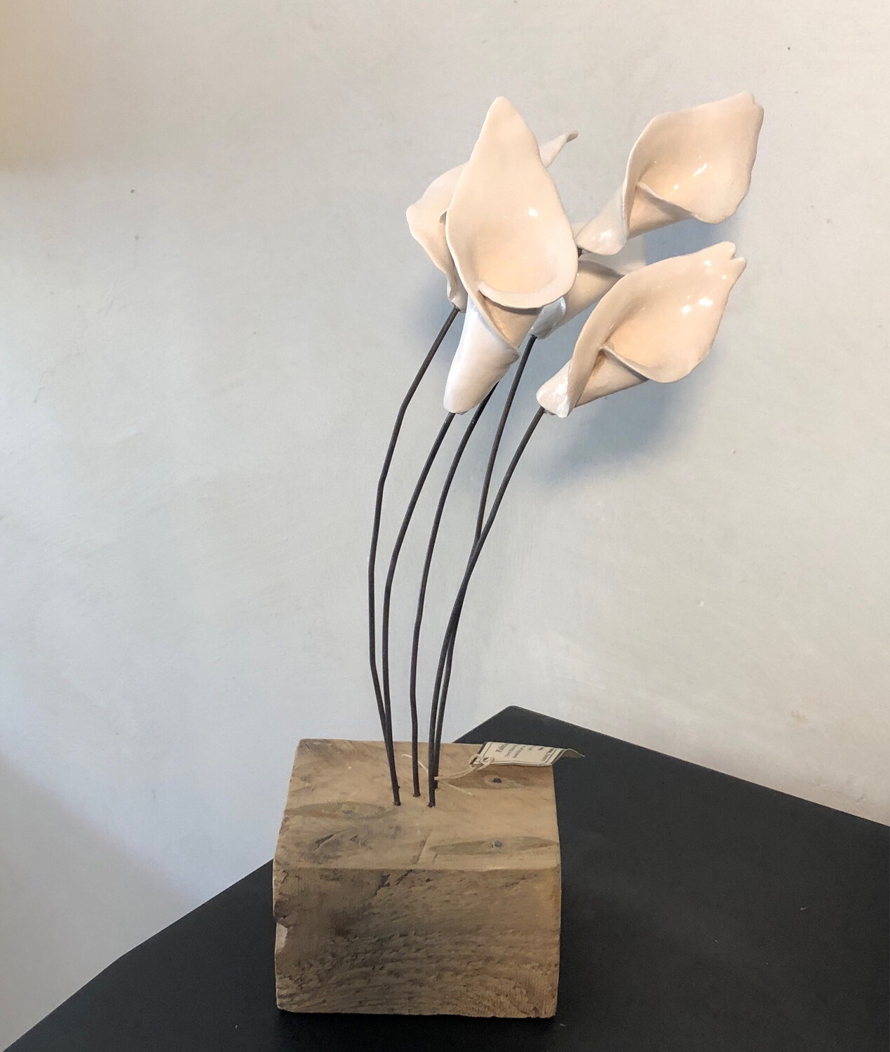 Bouquet d&#39;arums en céramique - 5 tiges