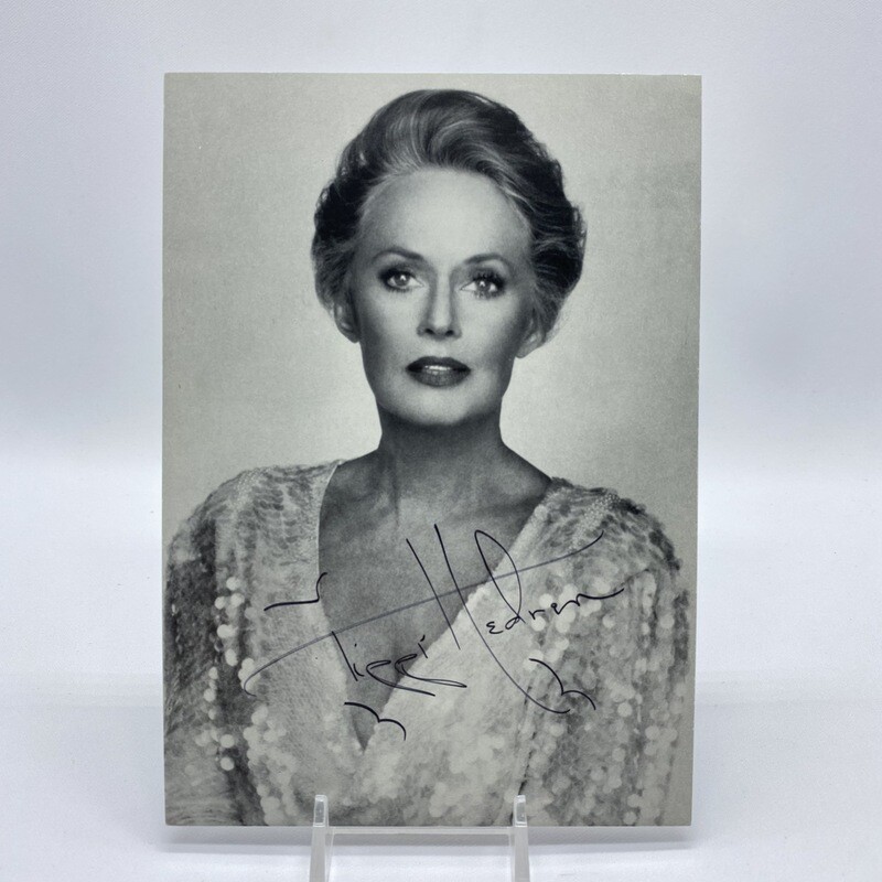 Original Photograph of Tippi Hedren With Her Autograph