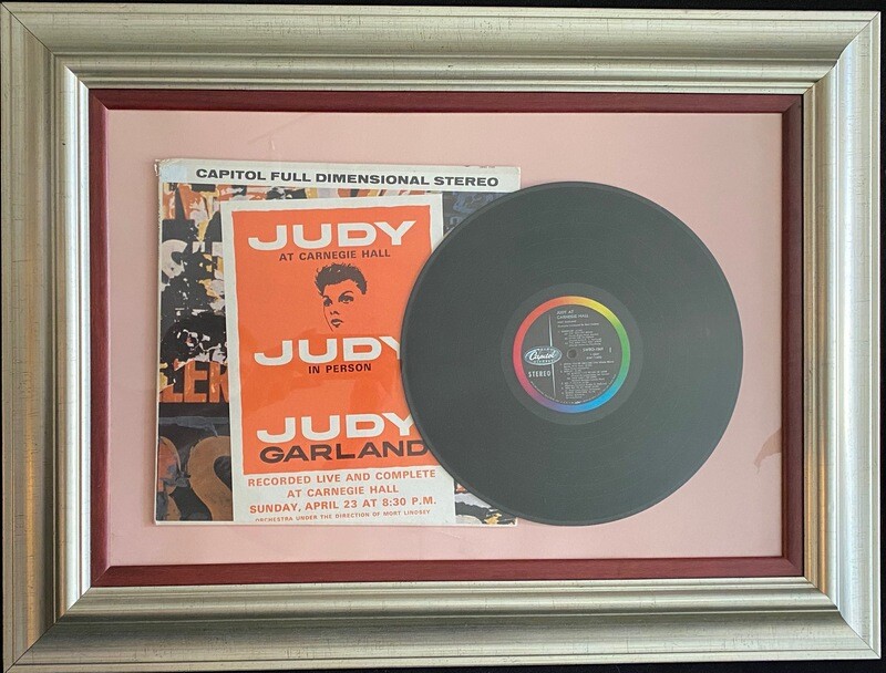 Judy Garland Recorded Live at Carnegie Hall Vinyl Disk