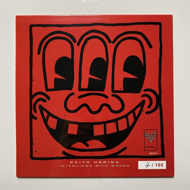 Rare Interview With Keith Haring Recorded On Vinyl, Limited Edition 4/100, Design by Keith Haring
