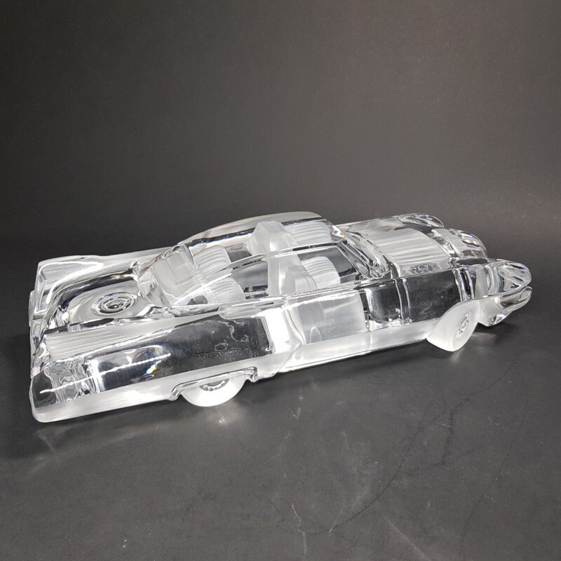 Daum Nancy Glass Sculpture of Cadillac Eldorado  from the 1980s