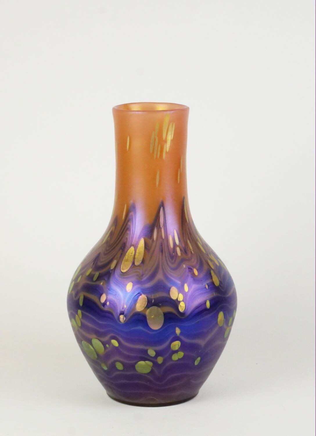 Loetz Glass Vase Red Cytisus Austrian Bohemian 1902
